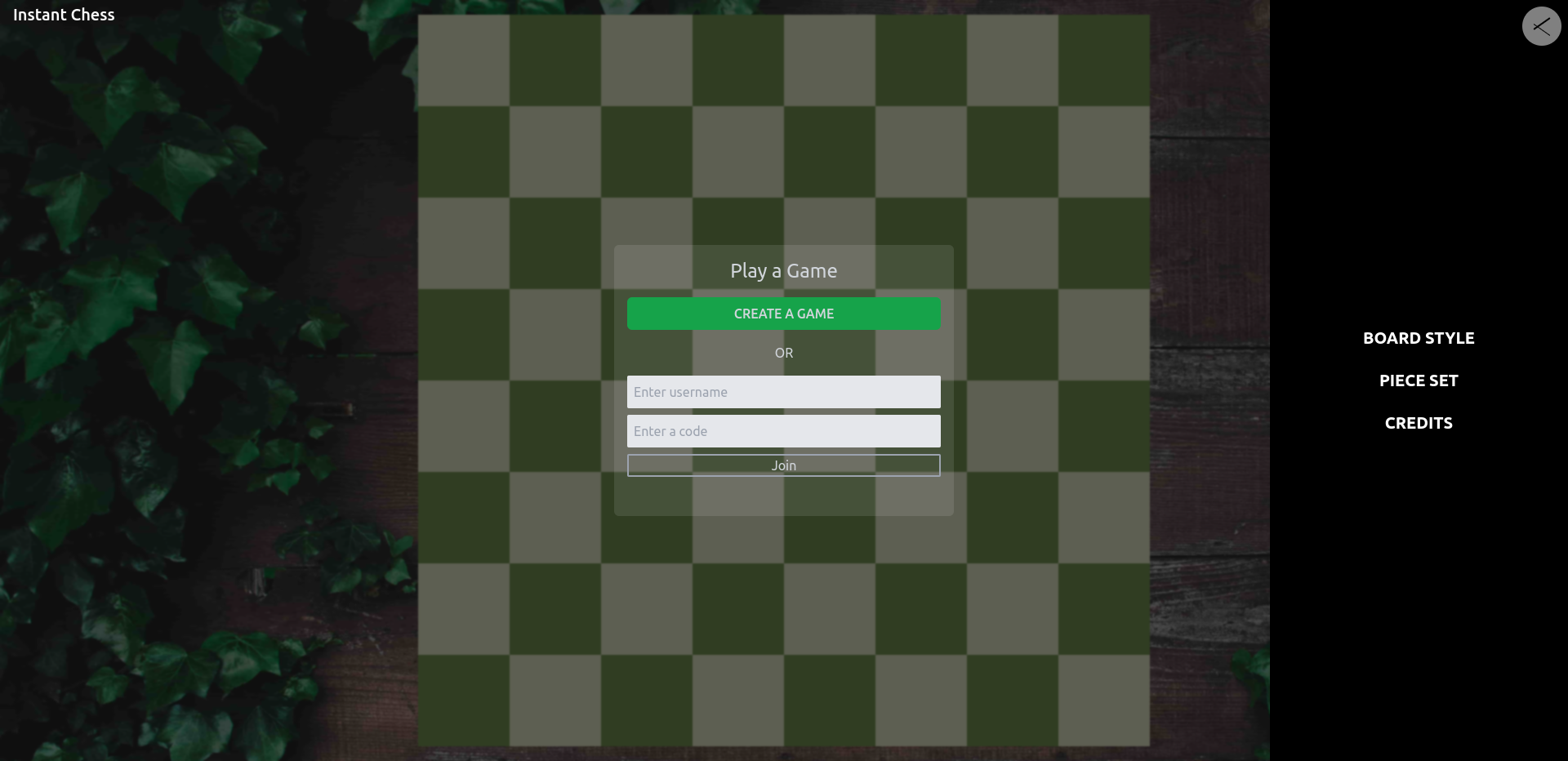 Instant Chess